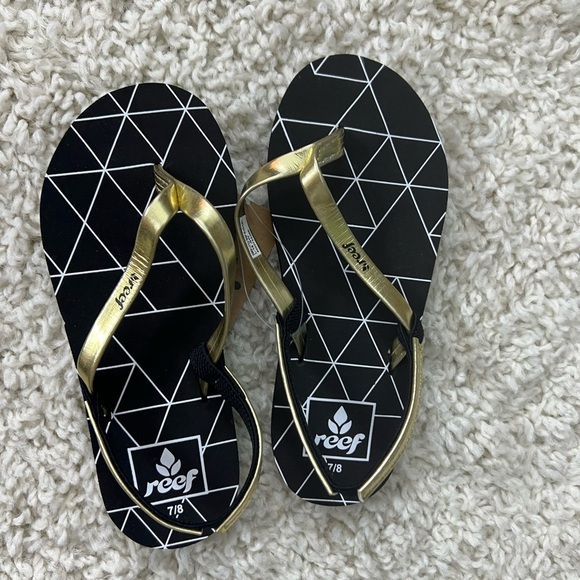 Kids 7/8 Little Reef Bliss-Full Flip Flops NWT - Picture 2 of 7